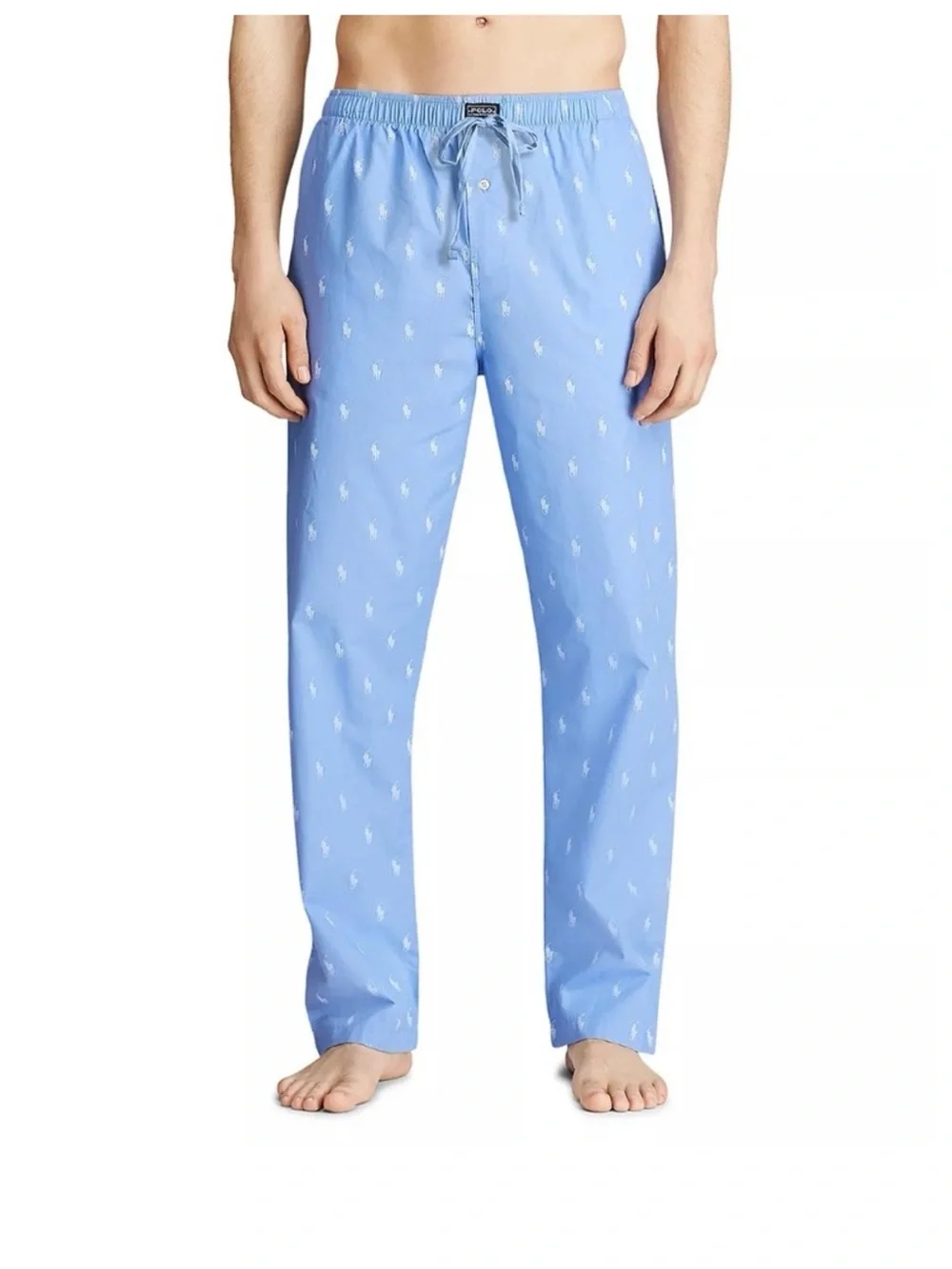 Polo Ralph Lauren Mens Size 3XL Allover Pony Print Pajama Lounge Pants Blue NWT